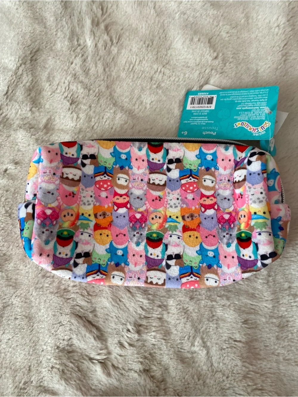 Squishmallows original all characters with Cam&Hans plush fabric pouch